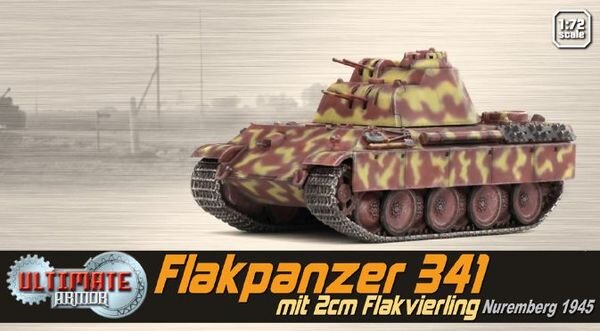 Flakpanzer 341 mit 2cm flakviering Nuremberg 1945